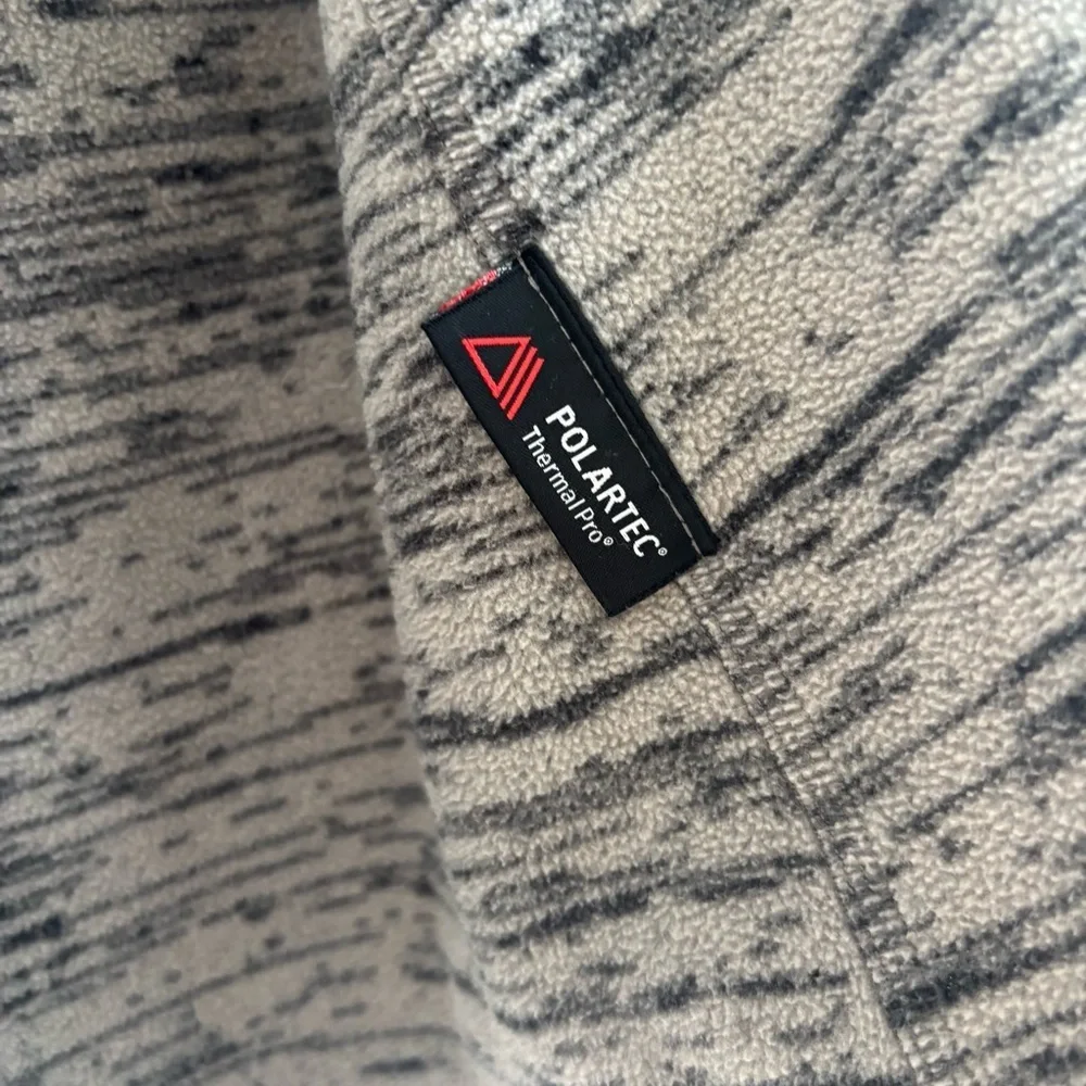 The North Face Polartec Gray Fleece Full Zip Long Sleeve Fall Jacket Size Medium - Picture 11 of 13